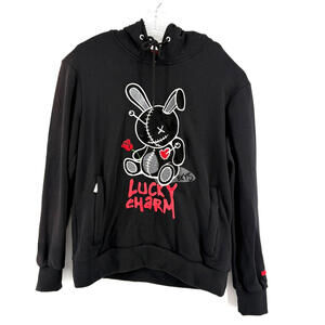 BKYS Hoodie 'Lucky Charm' Bunny Design Black Small